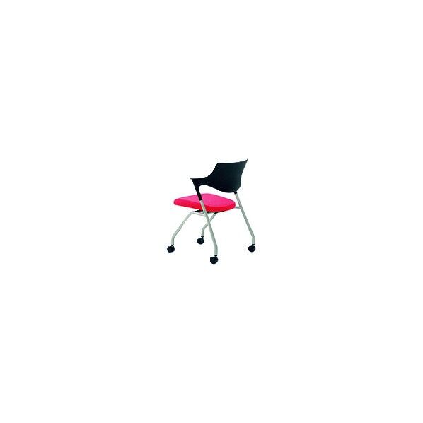 プラス 26683)会議イス M-500NT MB-524NTS-N RD 1点