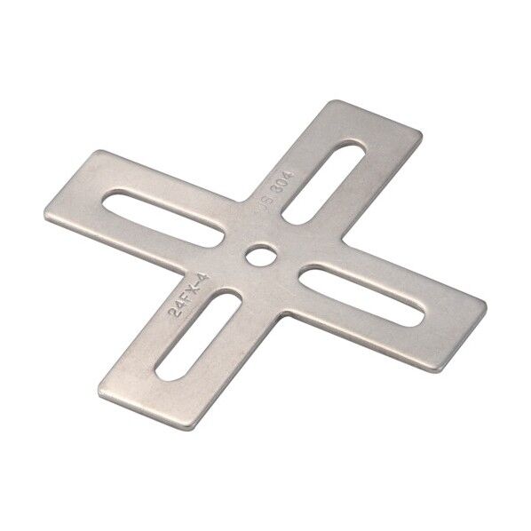 ジョイント金具24型フラットステン寸法105X100穴数5 87 x 90 x 2 mm TK24-FX4S 1点