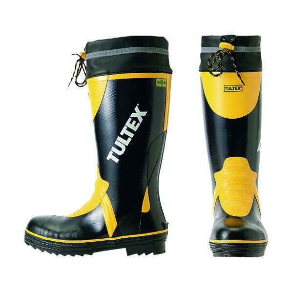 糸入安全長靴 ネイビーXイエロー AZ4703-008-25.5 1点