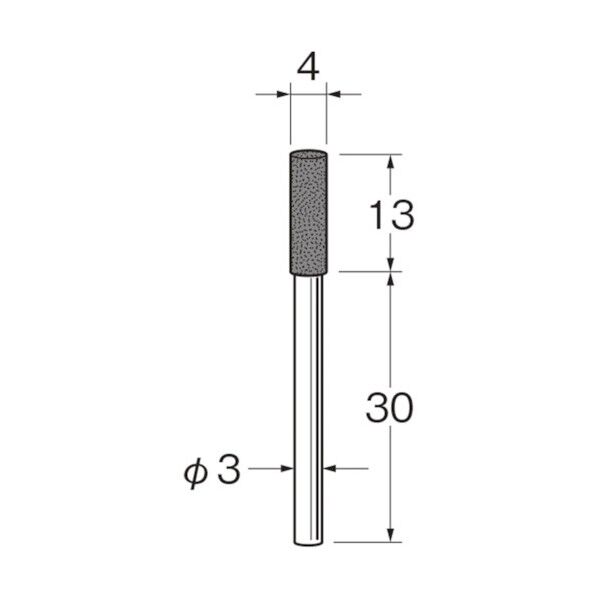 リューター 軸付セラミックゴム砥石(金属研磨用) 157 x 110 x 5 mm R2117 10本