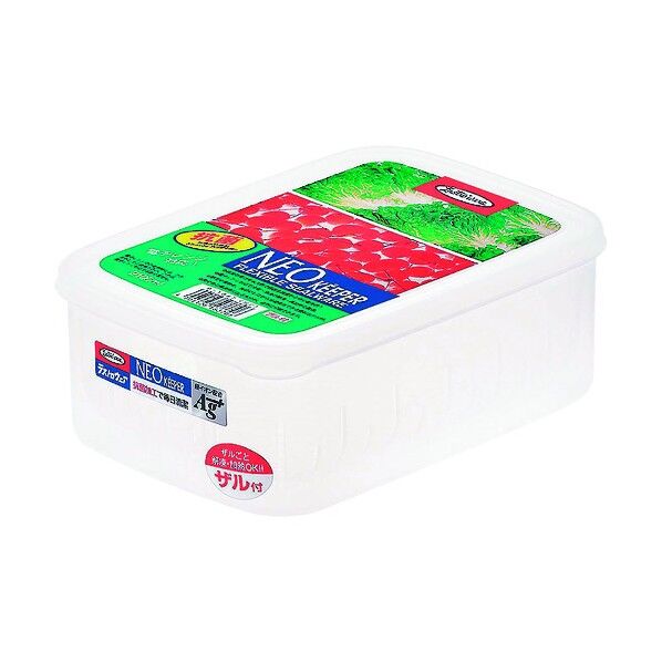 iwasaki ネオキーパー・フレッシュケース角型 (ザル付) B-1836 S ALS57836 1個