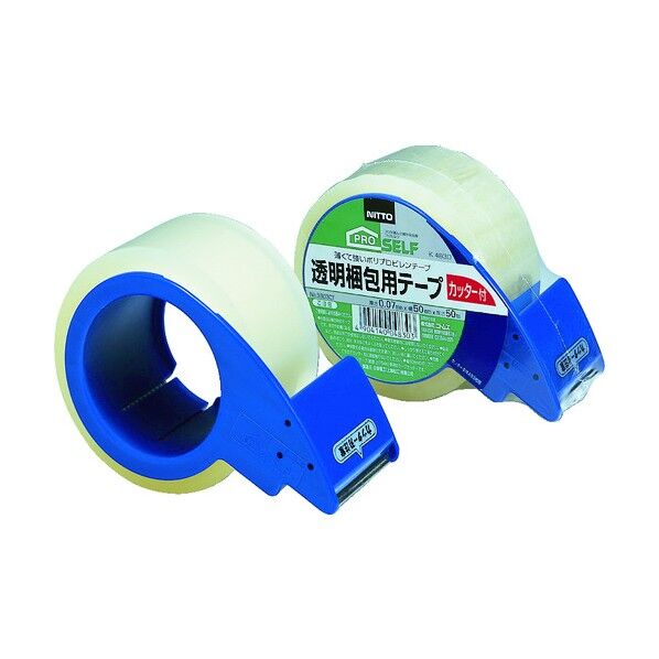 透明梱包Tカッター付 50mm×50m 2620600 1巻