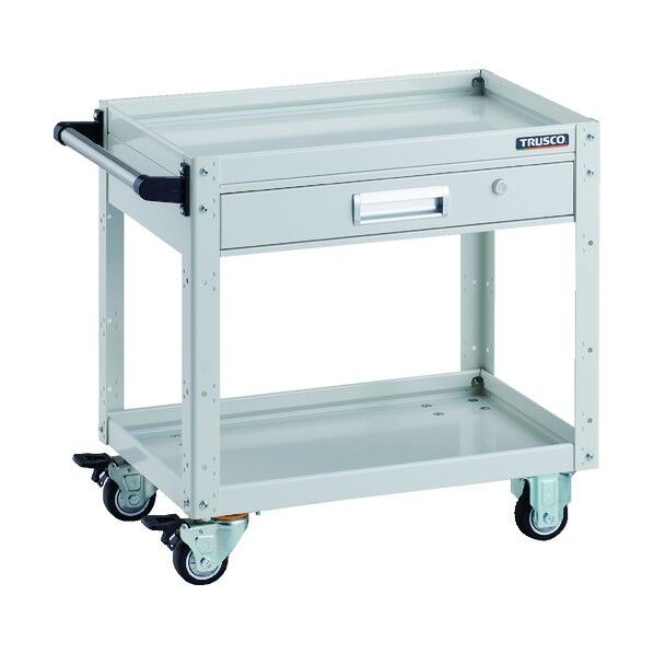 イーグルワゴン 600X400 引出付 ウレタン車輪 ホワイト EGW-662VU-W 1点