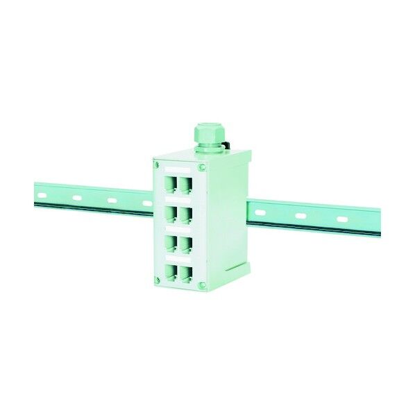 DINレールマウントパッチパネル 8ポート 光ファイバー用 FDME8RG