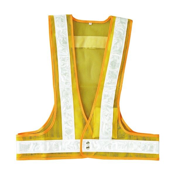 LED安全ベスト 黄メッシュ地/赤LED/白反射 LEDベスト‐YW‐R フリーサイズ 238093 1個