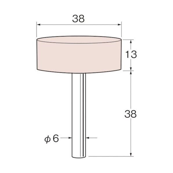 軸付砥石 G6634 5本