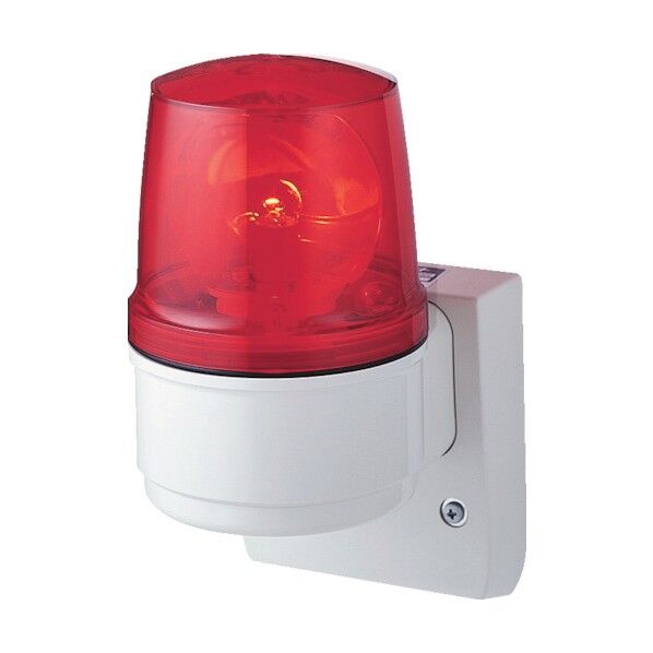 アローシリーズ赤φ110電球回転灯+ブザー(壁付)100V ASLB-100R 1