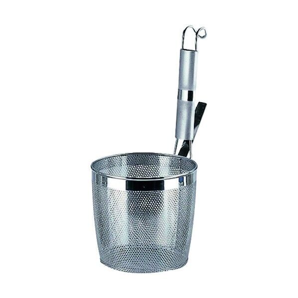 UK18-8パイプ柄パンチング底平煮ザル L ANZ081 1個