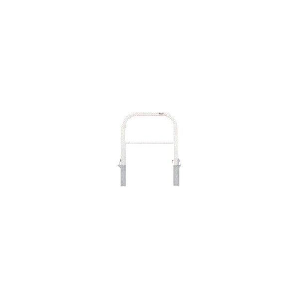 サンキン 鉄製ゲートタイプ (白、黄) 差込式フタ鍵付 F6B-7SKWY 1点