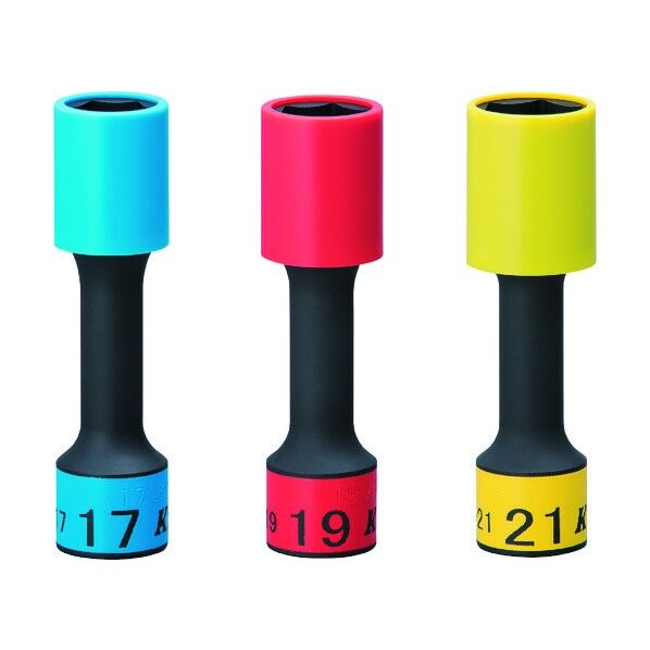 12.7sq.インパクトレンチ用ホイールガードソケットセット(ロング薄肉)