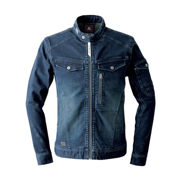 IZ 7570ストレッチデニム3Dワークジャケット(インディゴブルー)3L 189837 1点