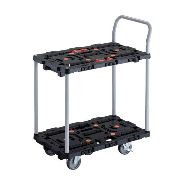 ビートル (2段式・ハンドル付・とめたろう付) キャスターストッパー付