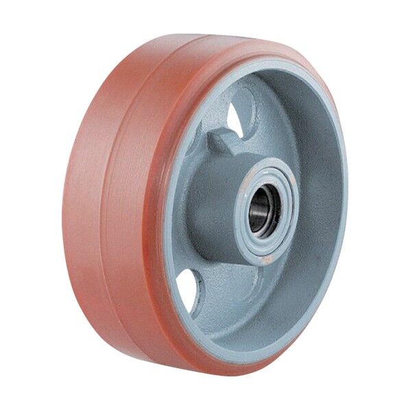 重荷重用キャスター ダクタイル製ログラン(ウレタン) 車 車輪のみ