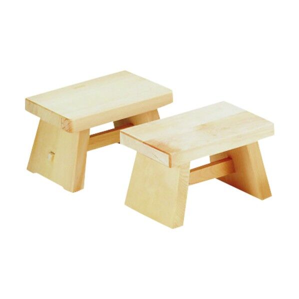 白木 風呂椅子(中) ZHL02 1個