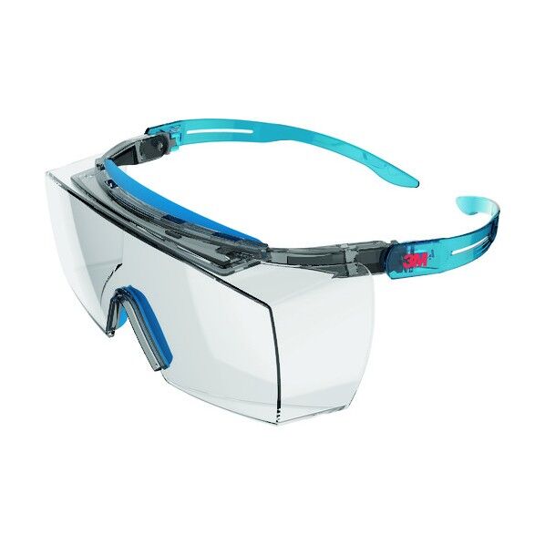 オーバーグラスセキュアフィット 防曇コーティング・ヒサシ付 SF3701XSGAF-BLU 1点