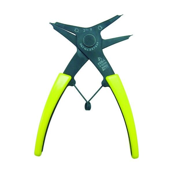 スナップリングプライヤー(軸穴両用 有効呼径~9mm)