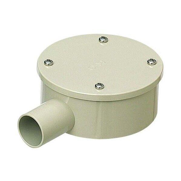 未来工業 露出用丸形ボックス(カブセ蓋)防水タイプ PVM16-1KPJ PVM16-1KPJ 1点...