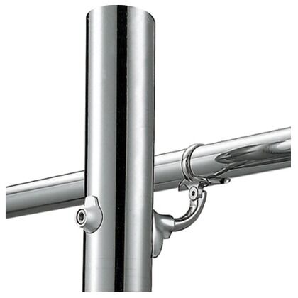 V400 自在L型 Pブラケット 継手タイプ(ヘアライン)