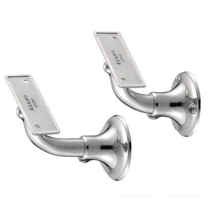 V400 自在L型ブラケット 平受タイプ(ヘアライン･木ねじ)