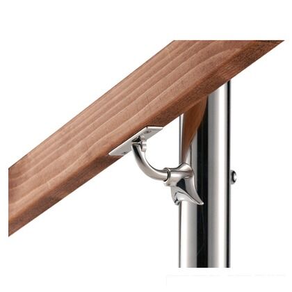 V400 自在L型 Pブラケット 平受タイプ(鏡面)