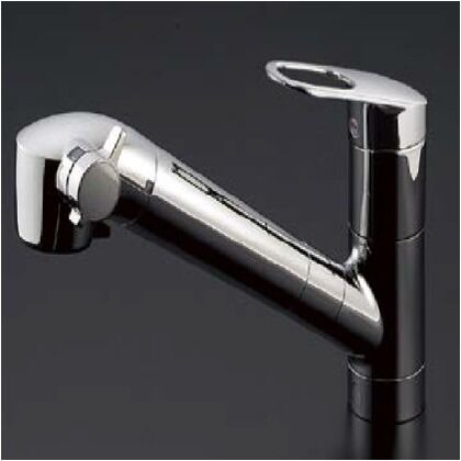 台付シングル混合水栓(エコシングル、浄水カートリッジ内蔵、吐水切替) TKGG38E1 1