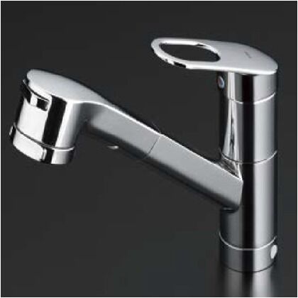 台付シングル混合水栓(エコシングル、吐水切替) TKGG31EB 1