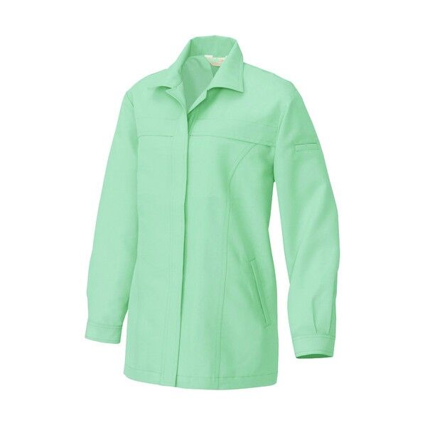 レディース長袖スモック(低発塵クリーンワーク)AZ1241-015グリーン5L 015グリーン 5L 1241 1