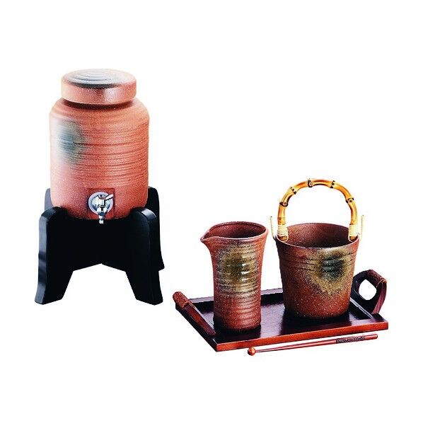 エムズジャパン ビードロ吹焼酎セット Y-043 サーバー RMJ2001 1個