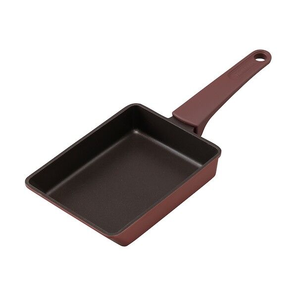 取っ手一体型エッグパン IH ルビーレッド DCEG-I 1点