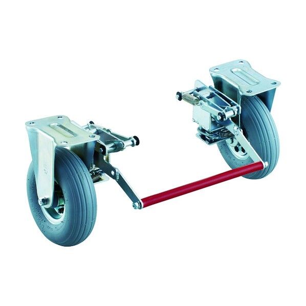 ドンキーカート300番用ブレーキ空気入り固定車輪付