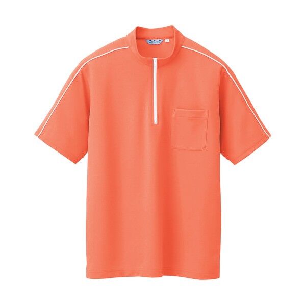 半袖クイックドライジップシャツ（男女兼用） 012オレンジ 7 CL3000 1