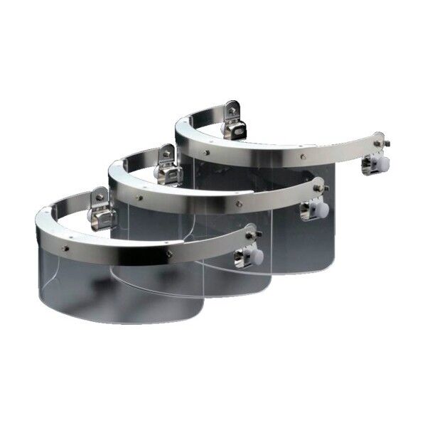 防災面ヘルメット取付・半面シールド型