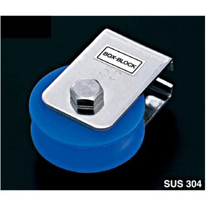 車幅:18mm。車溝幅:14mm。使用ロープ径:~13mm BX-50MC