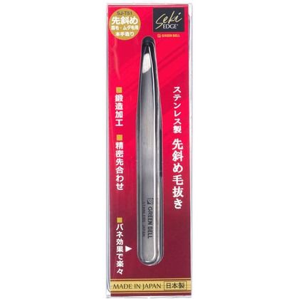 ステンレス製 先斜め毛抜き