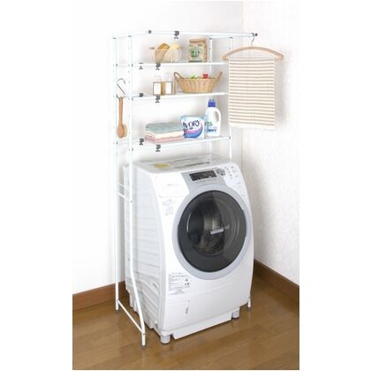3段ランドリーラック ホワイト L-5 1