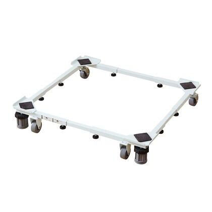 角パイプ洗濯機台 ホワイト DSW-151 1個