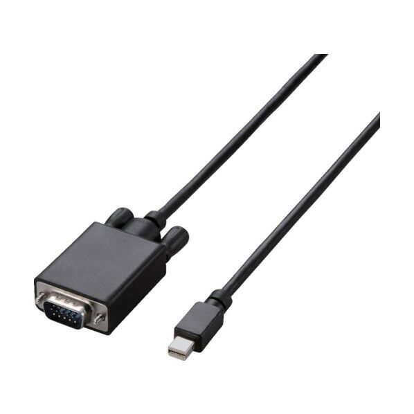 エレコム ＭｉｎｉＤｉｓｐｌａｙＰｏｒｔ－ＶＧＡ変換ケーブル１ｍブラック AD-MDPVGA10BK