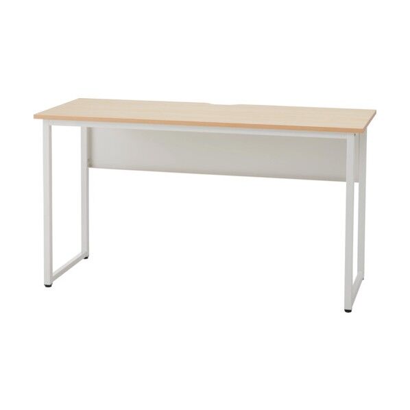 サイドデスク 1245 脚ホワイト/天板ナチュラル SFD-1245 NA 1点