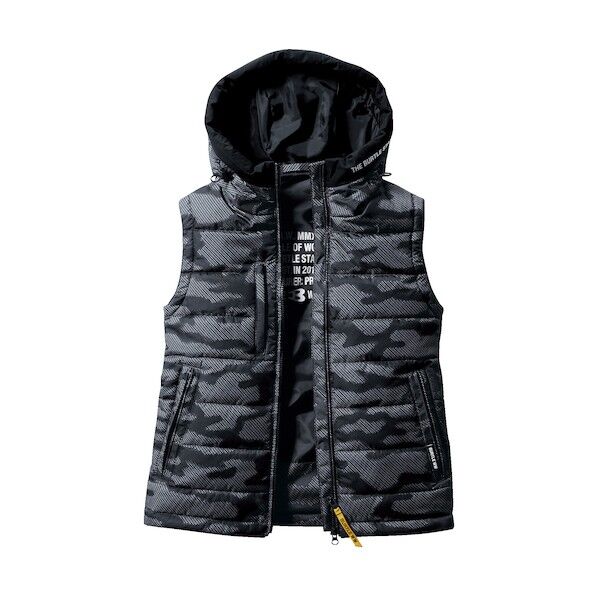 防寒フーディベスト アーバンブラック 5034-64-3XL 1点