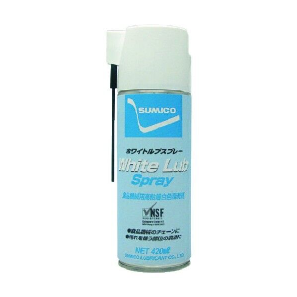 住鉱 スプレー(食品機械用高粘度白色オイル)ホワイトルブスプレー420ml 65 x 68 x 207 mm WLS