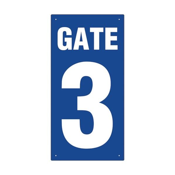 ユニット ゲート表示板 GATE 3 タテ 305-32A 1点