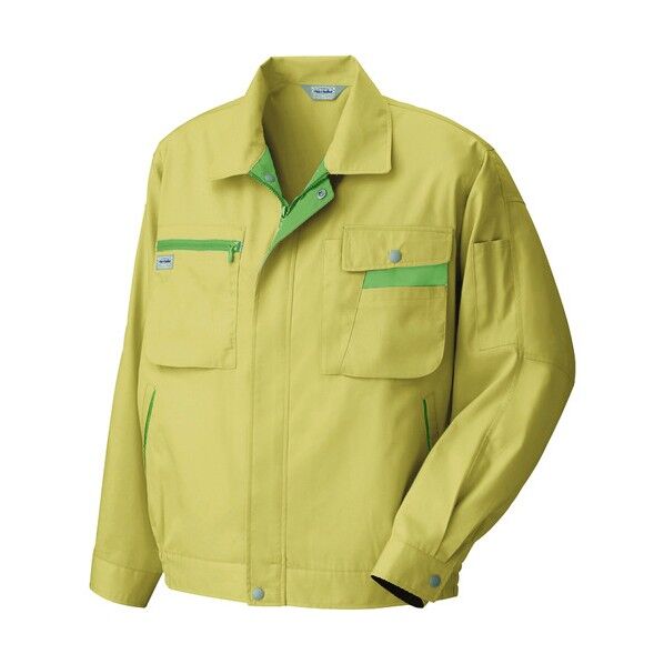 長袖サマーブルゾン 019マスタード×オリーブ 4L 5320 1