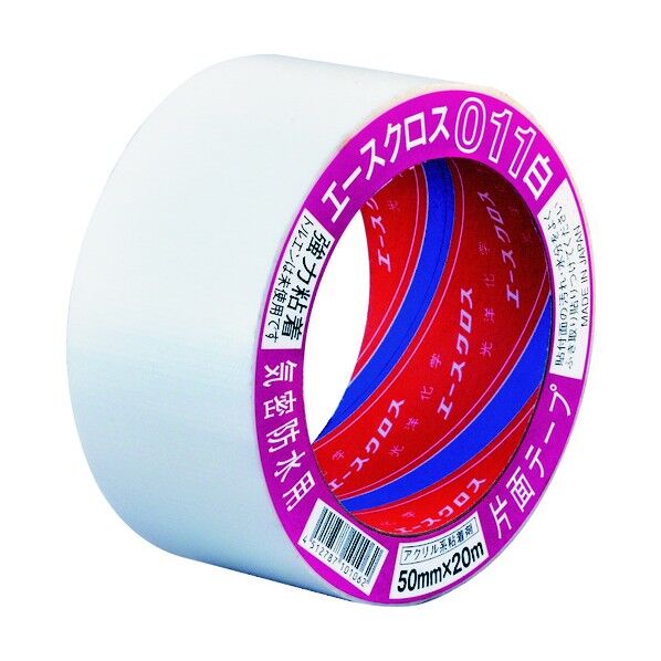光洋化学 エースクロス 片面 白 50mm×20m 2693790052 1個