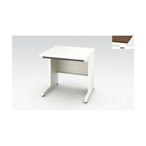 平デスク (浅型引出し付) XEHH087F-S-WWN 1点