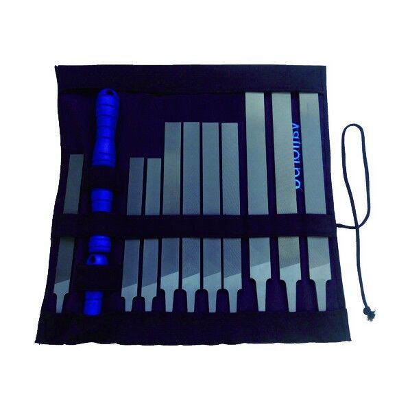 LP1163平ヤスリ10本セットグリップ・専用布ケース付