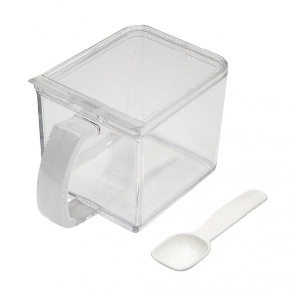 フォルマ クリアポット ホワイト 幅9.8×奥行14.9×高さ9.5cm AHO2901 1