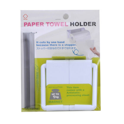 KC ペーパータオル ホルダー ホワイト 片側幅4.9×奥行8.7×高さ3.1cm 1