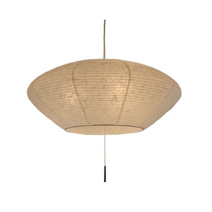 日本製和紙照明 和風照明3灯ペンダントライト spin 電球別売 美濃粕紙 Φ620×H260 SPN3-1113 1