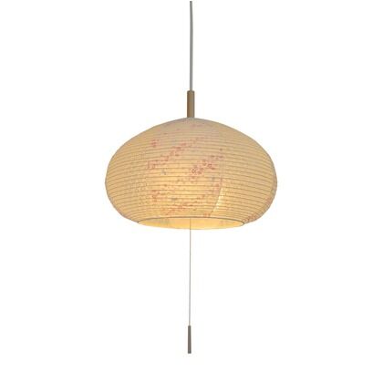 日本製和紙照明 和風照明2灯ペンダントライト chestnut 電球別売 花うさぎピンク×小梅白 Φ400mm×H270mm SPN2-1018 1