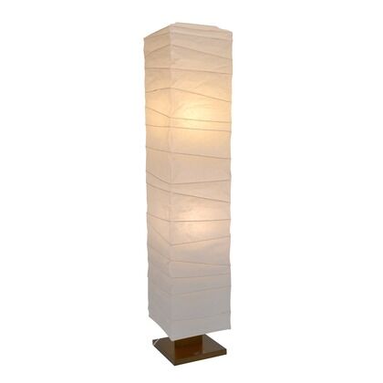 日本製和紙照明 大型和風照明 フロアスタンド arrow 揉み紙 W270mm×D270mm×H1340mm D-201 1